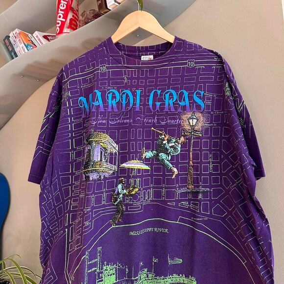 Vintage 1992 Mardi Gras Shirt - Picture 2 of 8